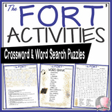 The Fort Activities Gordon Korman Crossword Puzzle and Wor