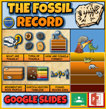 Preview of The Fossil Record: Interactive Google Slides + Printable Worksheets