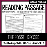 The Fossil Record Reading Passage| Printable & Digital
