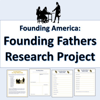 Preview of The Founding Fathers Research Project  (Google Compatible)