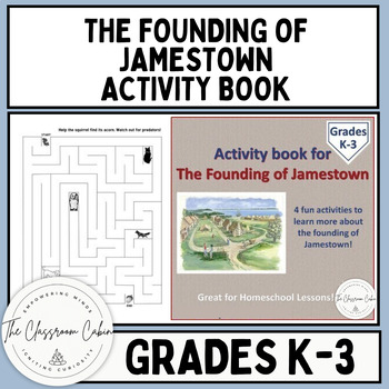 Preview of The Founding of Jamestown Activity Book for Homeschool and Grades K-3