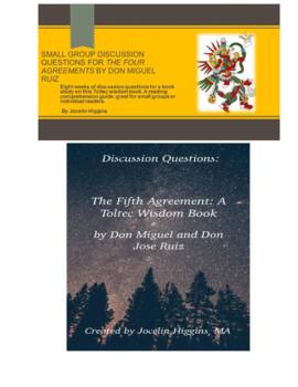 Preview of The Four Agreements & Fifth Agreement Reading Guides Bundle