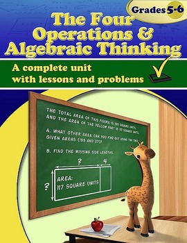 Preview of The Four Operations & Algebraic Thinking (Distance Learning)