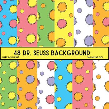 Preview of 48 Dr. Seuss background set