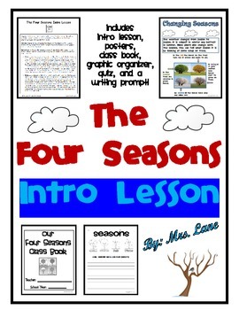 Preview of The Four Seasons Intro Lesson