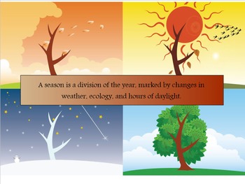 Preview of The Four Seasons (Notebook file for Smart Board)