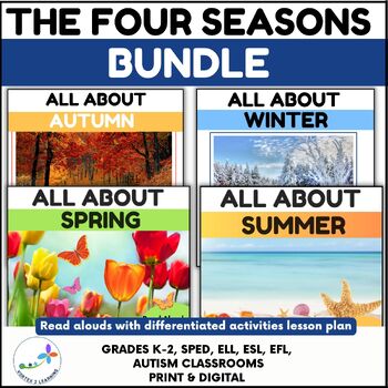 Preview of The Four Seasons Read Aloud Lesson Plans With Activities Bundle - CCSS Aligned