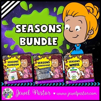 Preview of The Four Seasons of the Year Activities BUNDLE | PowerPoint, Flip Book and Craft