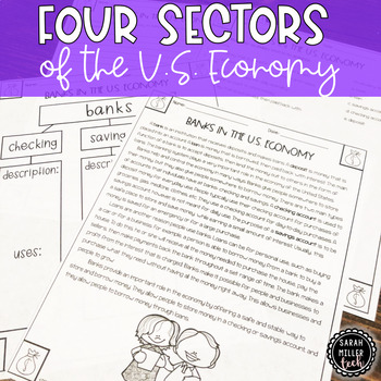 Preview of The Four Sectors of the U.S. Economy Activities BUNDLE (SS5E2) GSE Aligned