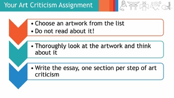 what are the four major steps in art criticism