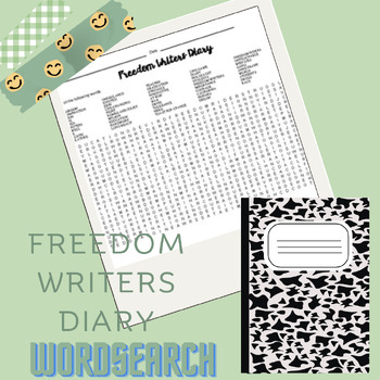 Preview of The Freedom Writers Diary Themed Word Search