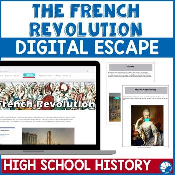 Preview of High School World History Digital Escape Room - The French Revolution