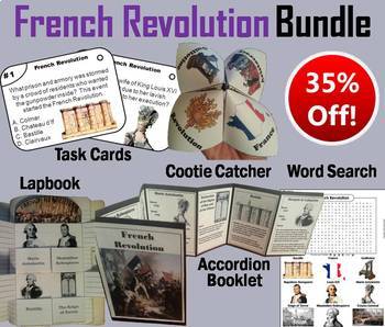 Preview of The French Revolution Task Cards & Activities (Marie Antoinette, Louis XVI)