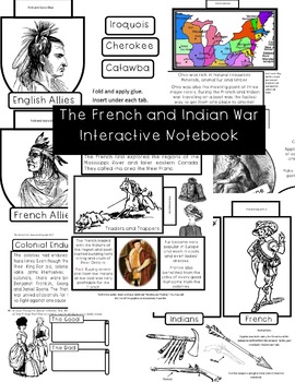 Preview of The French and Indian War Interactive Notebook