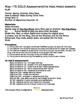 Preview of The Frog Prince Dramatic Play Teaching Strategies GOLD® Aligned Lesson Plan