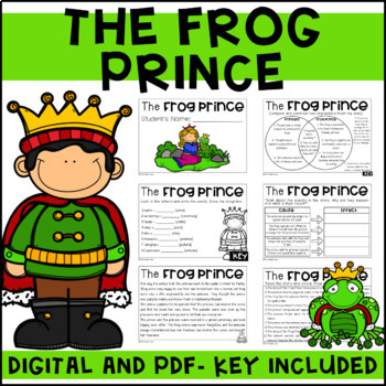 Preview of The Frog Prince | Short Story | Cloze Reading | Digital