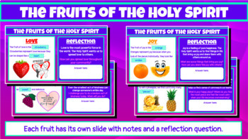 Preview of The Fruits of the Holy Spirit - Notes & Project *Great for Distance Learning