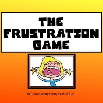 Preview of The FRUSTRATION GAME for counseling students with POOR ANGER MANAGEMENT