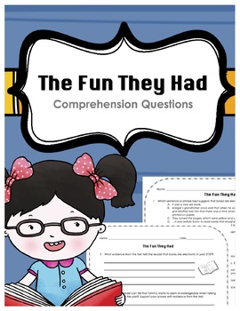 Preview of "The Fun They Had" by Isaac Asimov Supplemental Comprehension Questions