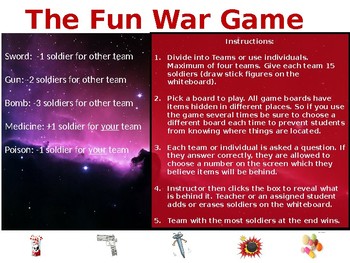 Preview of The Fun War Game