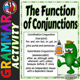 The Function of Conjunctions Activity