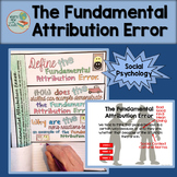The Fundamental Attribution Error Activity