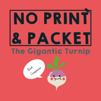 Preview of The GIGANTIC Turnip Speech Companion with Boom Cards™ and Printable Worksheets