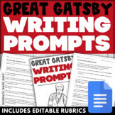 The Great Gatsby Discussion Questions - 20 Essay Questions