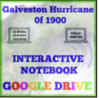 Preview of The Galveston Hurricane of 1900 Digital Notebook-DISTANCE LEARNING