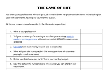 Preview of The Game of Life: Adulthood Simulation