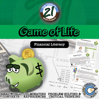 Preview of Game of Life - Financial Literacy - Math Project - Distance Learning Compatible