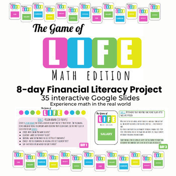 Preview of The Game of Life: Financial Literacy Project