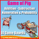 Number Sense Game: {The Game of Pig} - Hundreds Chart Patt