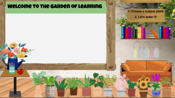 Preview of The Garden of Learning Virtual Classroom Background
