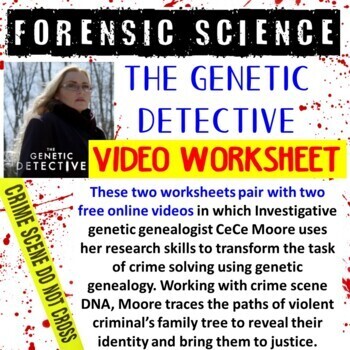 Preview of The Genetic Detective (Genetic Genealogy) - Two Video Worksheets (Google Docs)