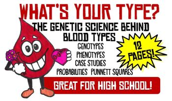 Preview of The Genetics of Blood Types- Workbook/Activities