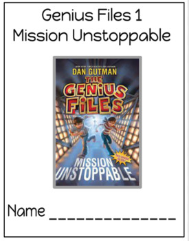 Preview of The Genius Files Book 1 Comprehension Book Packet