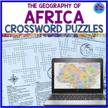 The Geography Of Africa Crossword Puzzle Worksheets TpT   Original 7673580 1 