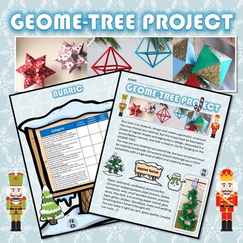 Preview of The Geome-tree Project | Festive Winter Project for Creating Geometric Ornaments