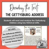 The Gettysburg Address: Primary Source Analysis and Quiz