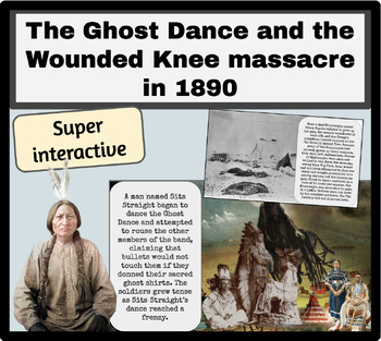 Preview of The Ghost Dance and the Wounded Knee massacre in 1890-  2 day lesson
