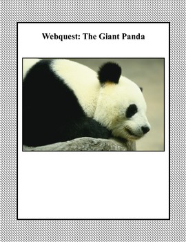 Preview of The Giant Panda Webquest Grades 3-5