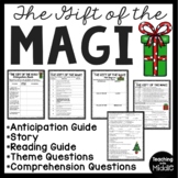The Gift of the Magi Reading Comprehension Worksheets Christmas