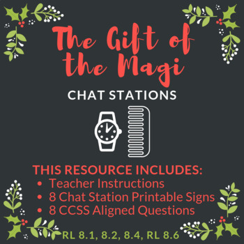Preview of The Gift of the Magi Chat Stations