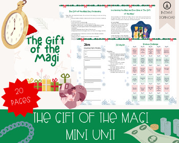 Preview of The Gift of the Magi : Christmas Unit,  Homeschool Curriculum,