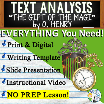 Preview of The Gift of the Magi - Text Based Evidence - Text Analysis Essay Writing Lesson