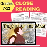 The Gift of the Magi Close Reading Annotations with Answer Key