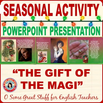 Preview of The Gift of the Magi - Christmas Story - PowerPoint Presentation with Questions