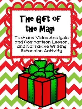Preview of The Gift of the Magi Text and Video Analysis and Comparison and Writing Activity