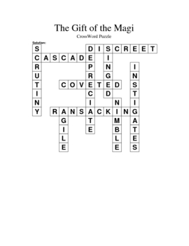 The Gift of the Magi Crossword - WordMint